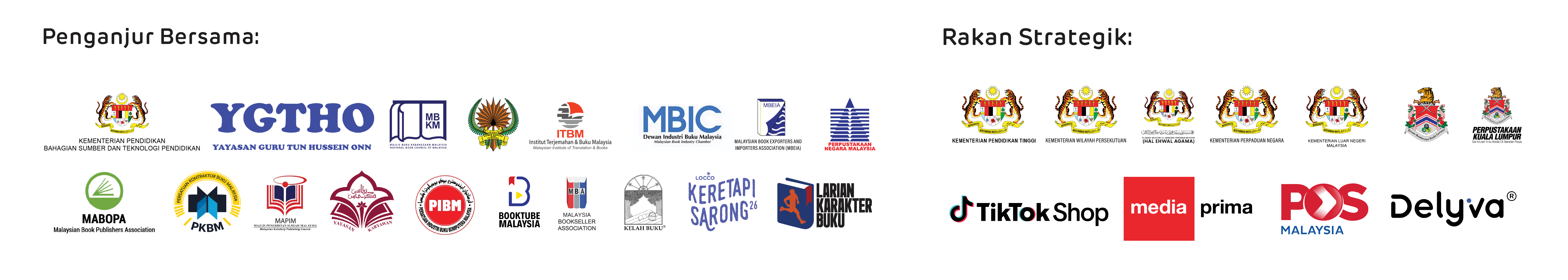 Logo Penganjur & Rakan Strategik